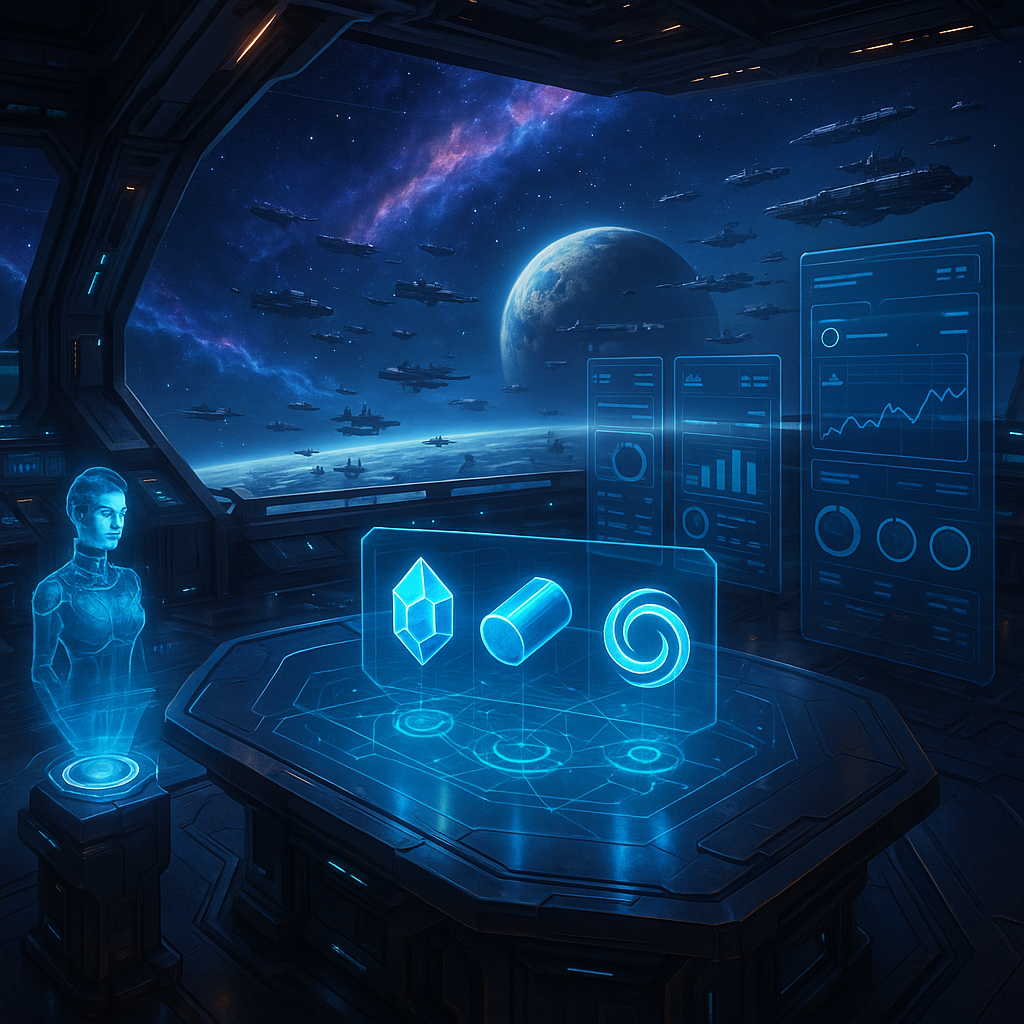 Mercado de recursos en War for Galaxy: cómo colocar lotes y no perder el depósito