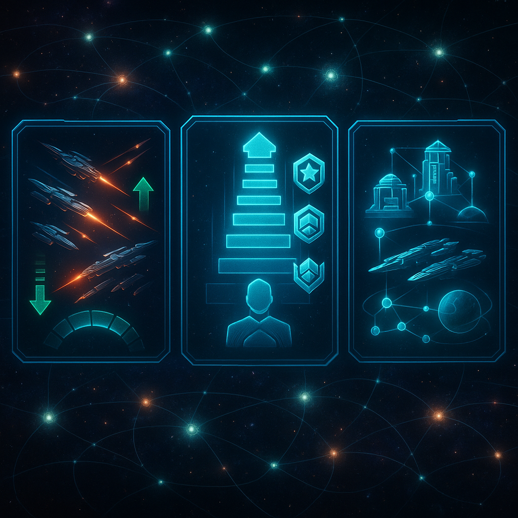 Clasificación de combate, ligas y clasificación general en War for Galaxy: por qué son indicadores diferentes