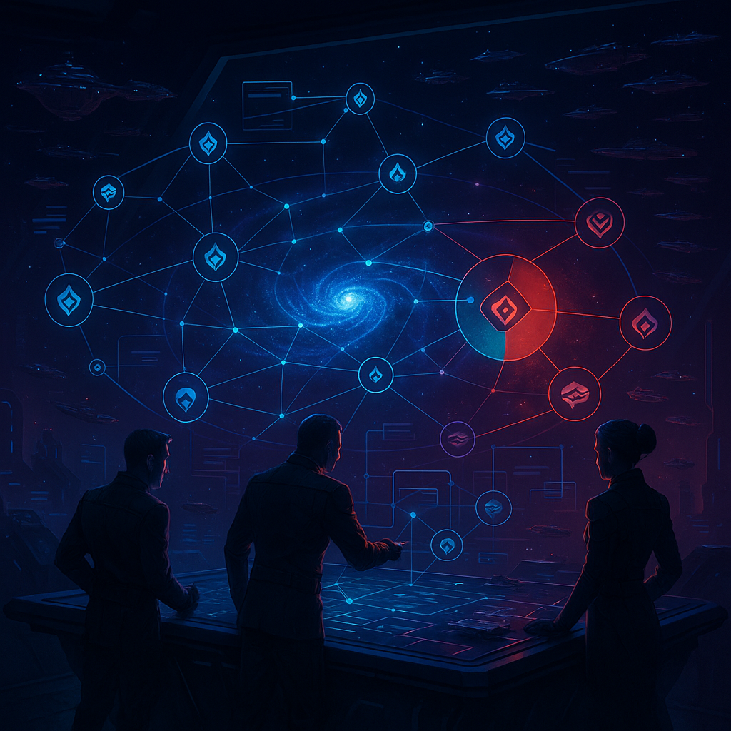 Control de sistemas y bono de sinergia: cómo las Alianzas expanden su influencia en el mapa de War for Galaxy