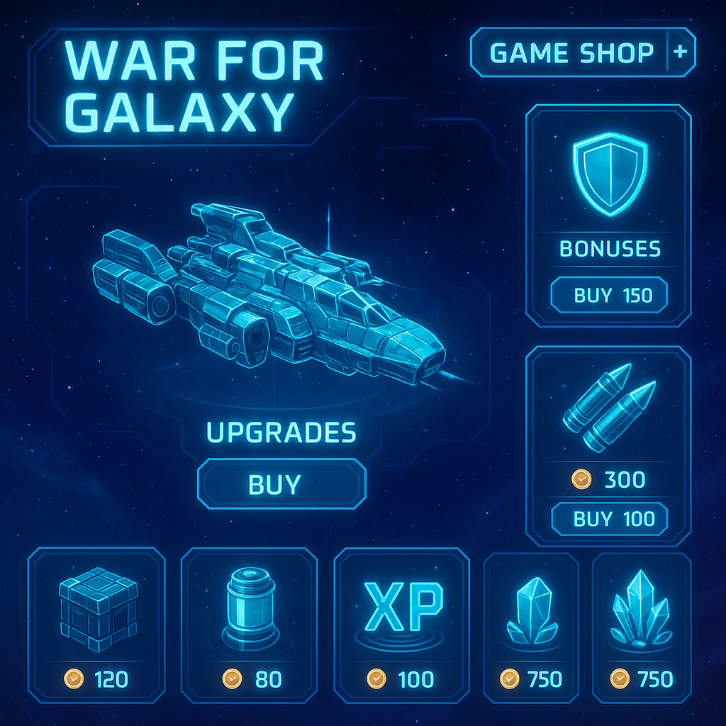 Преимущества использования виртуального магазина War for Galaxy — обзор ассортимента, бонусов и выгод от покупок