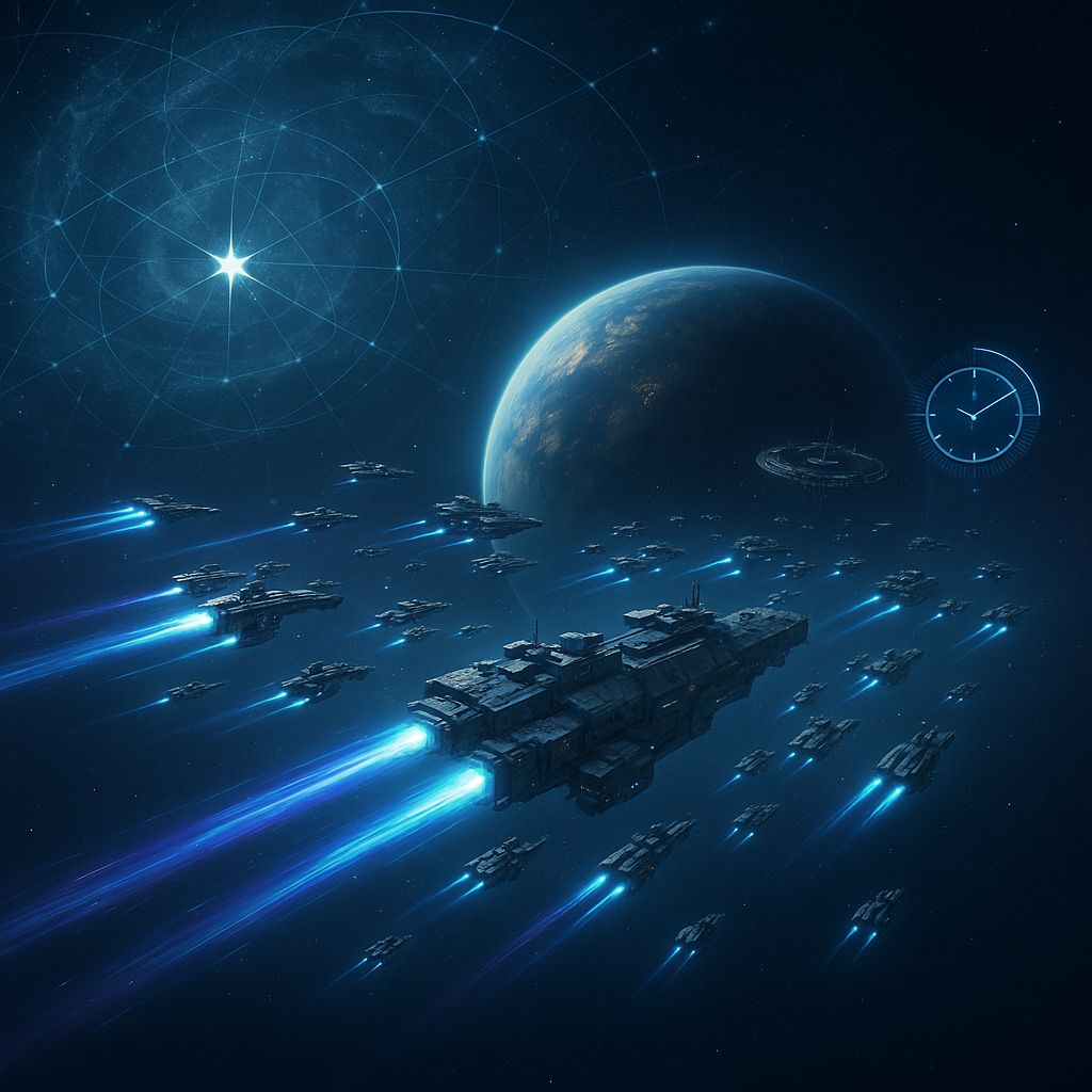 Alliance Coordinated Attack in War for Galaxy: How to Assemble Fleets So Everyone Arrives on Time