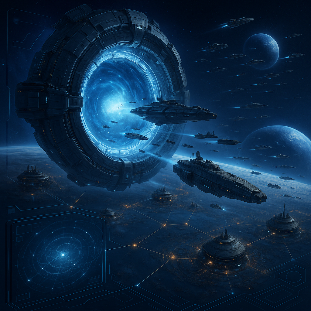 Telépoto en War for Galaxy: cómo transferir flota entre tus planetas sin gastar antimateria