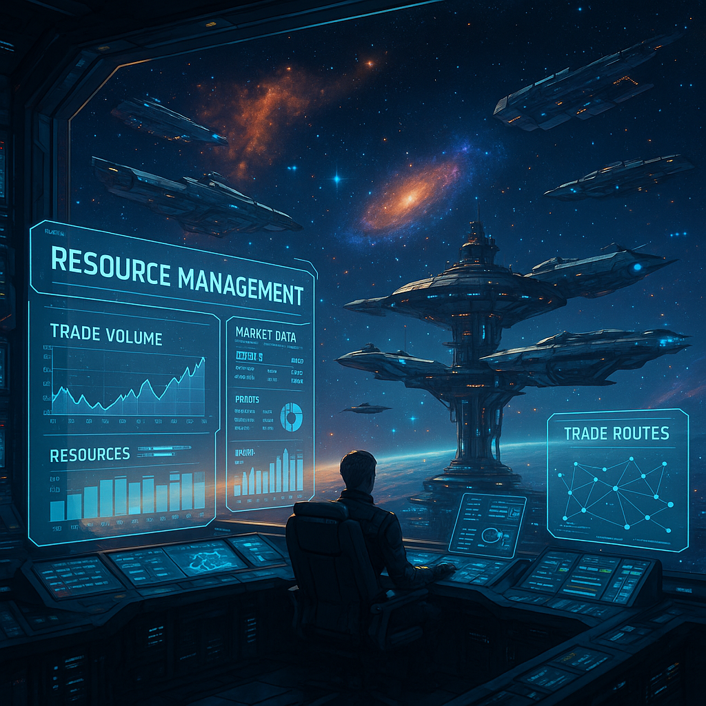 War for Galaxy: Экономика игры — управление ресурсами и торговля