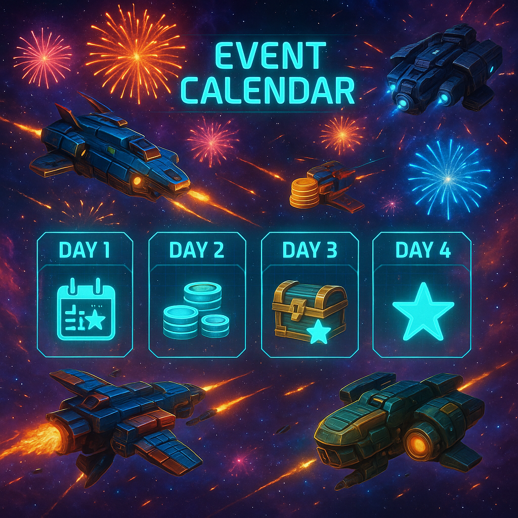 War for Galaxy: праздничные ивенты и акции — календарь событий и бонусов