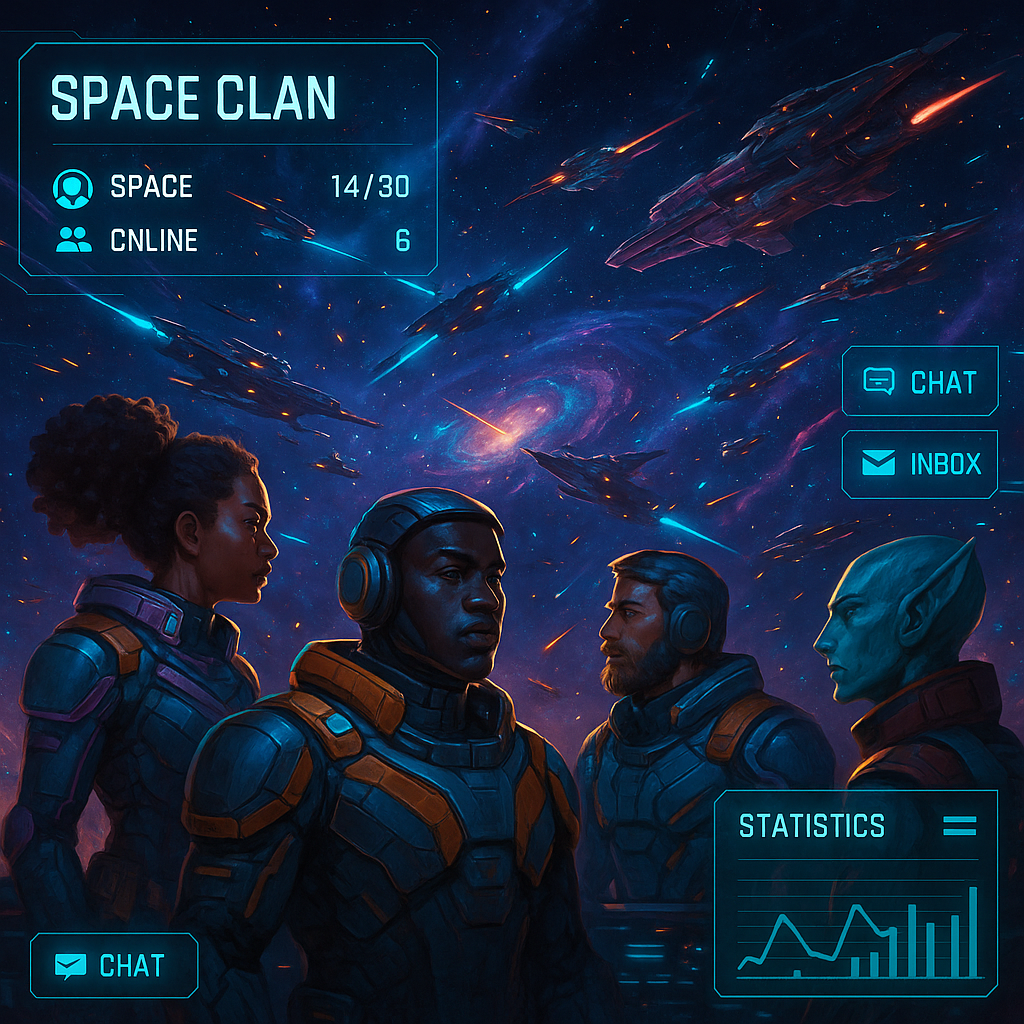 War for Galaxy: Social Features and Clans — Build and Develop Your Clan for Galactic Domination