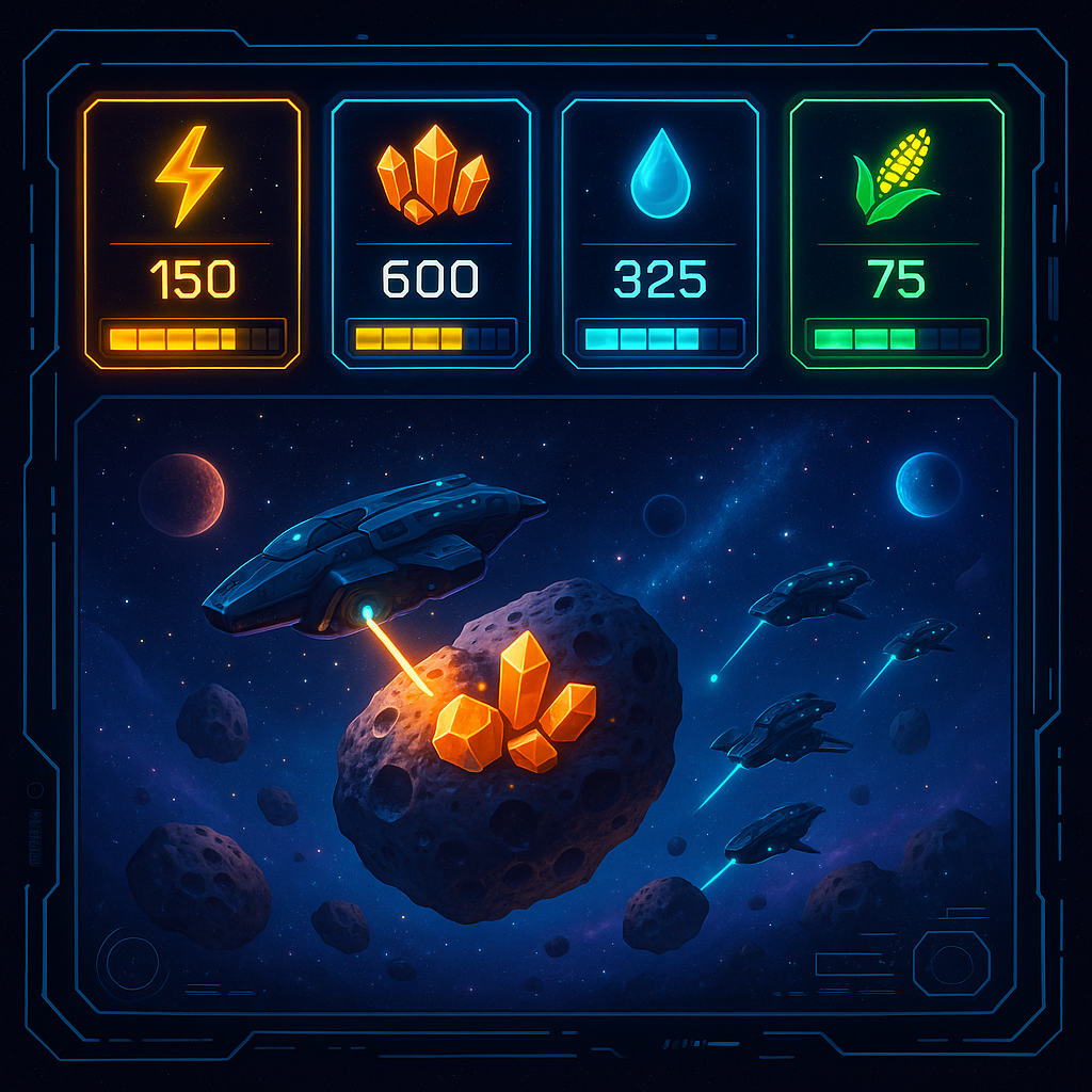 War for Galaxy: советы по экономии ресурсов в игре