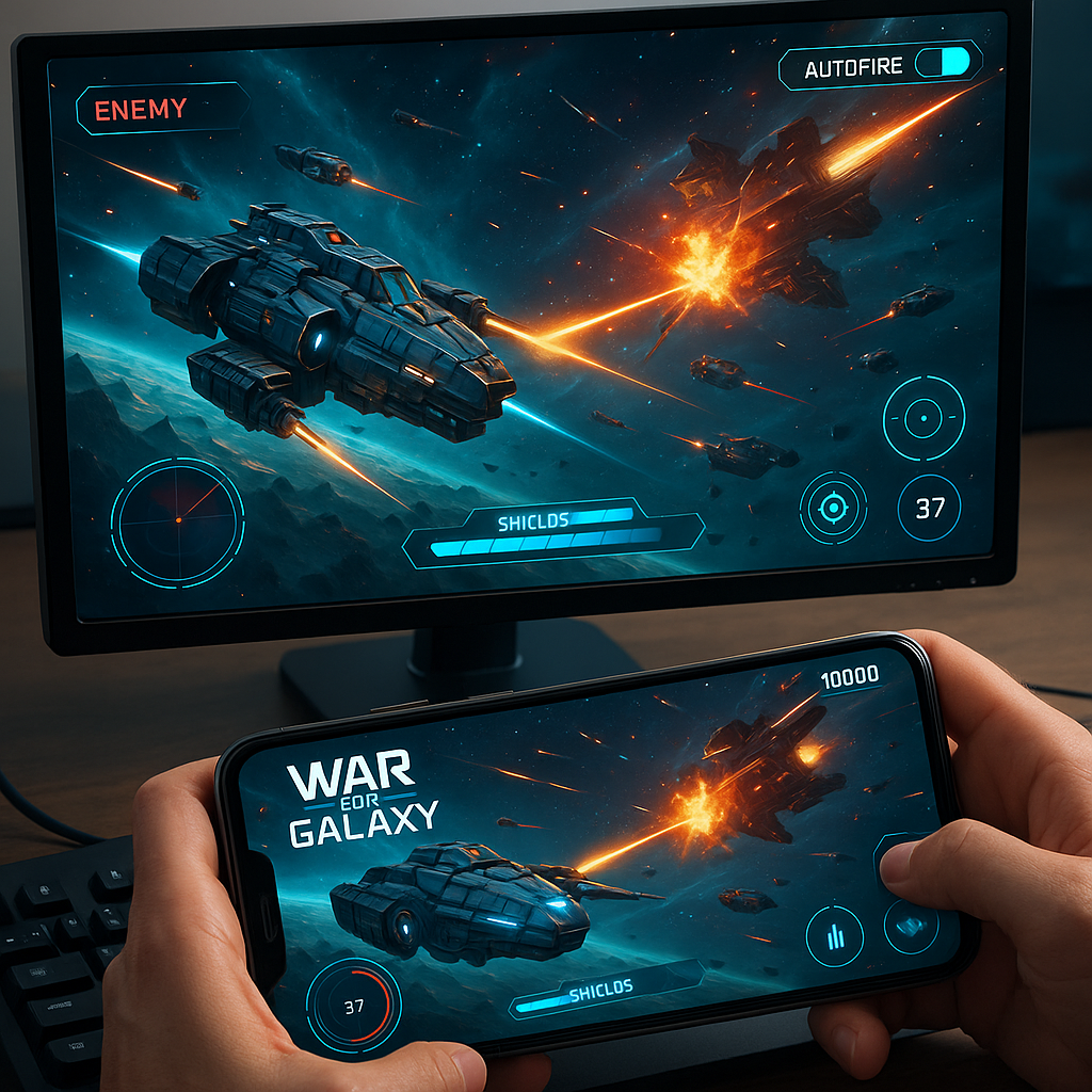 War for Galaxy: сравнение игры на ПК и мобильных устройствах