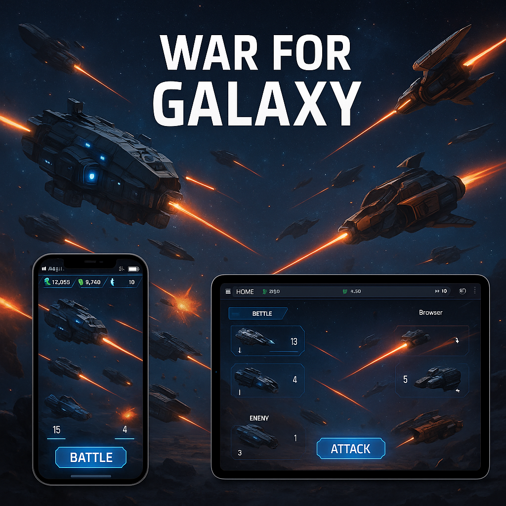 War for Galaxy: Comparative Review of Mobile and Browser Versions