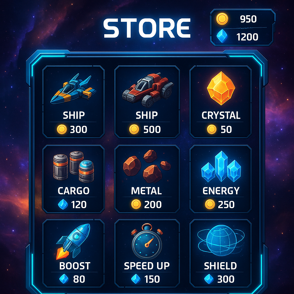 War for Galaxy: In-Game Store – Review of Items and Strategies for Their Use