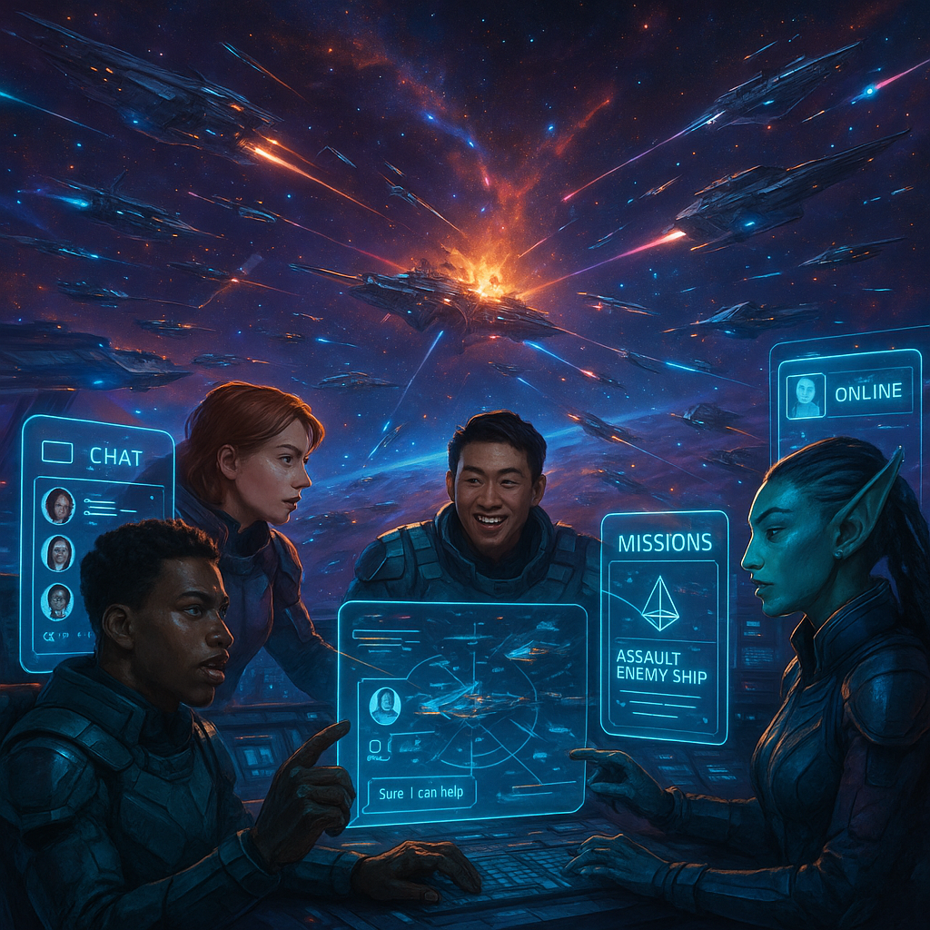 War for Galaxy: возможности социальной игры — создание альянсов, общение и совместные миссии