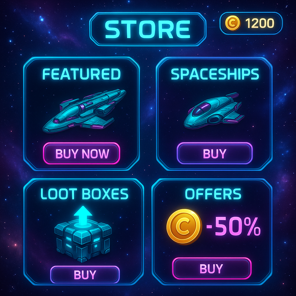 War for Galaxy: всё о внутреннем магазине — обзор ассортимента, цены и выгодные предложения